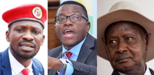 Bobi Wine, Katikkiro Mayiga and President Museveni