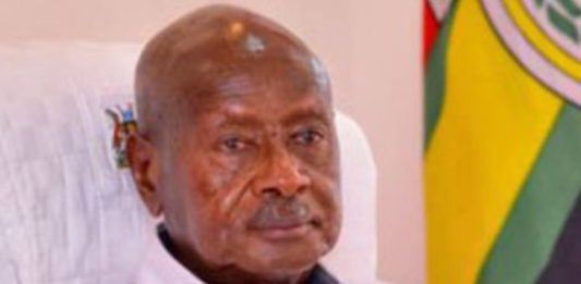 Uganda's president Yoweri Museveni