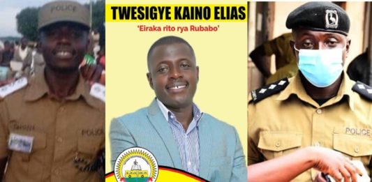 Mpigi OC station Elias Kaino Twesigye. The police officer who punched main opposition Forum for Democratic Change (FDC) presidential candidate Patrick Oboi Amuriat (POA) has been identified as Elias Kaino Twesigye.