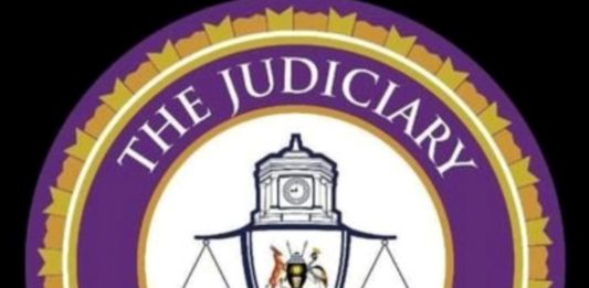 Judiciary Uganda logo. Judiciary statement on What happened at Supreme Court on March 18 involving Chief Justice Owiny Dollo and Justice Esther Kisakye