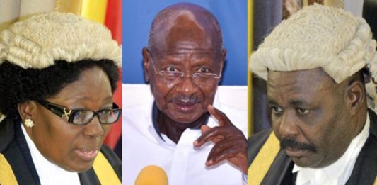 Kadaga, Museveni and Oulanyah