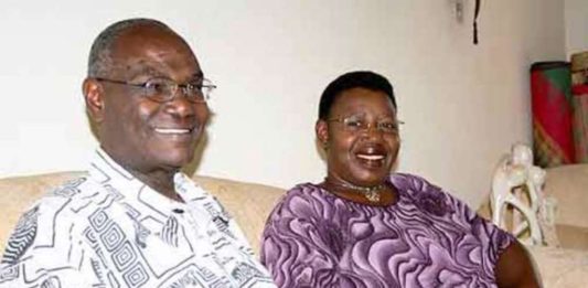 Miria Koburunga with her husband Matembe