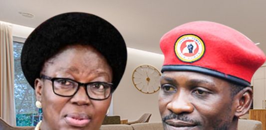 Speaker Rebecca Kadaga of the NRM and NUP leader Robert Kyagulanyi aka Bobi Wine. Bobi Wine's NUP deputies break silence on claims of deal to back Kadaga third term speaker bid