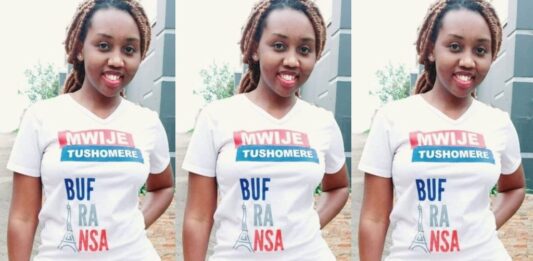 Mercy Twinomujuni, the French Kampala Embassy France Uganda Campus employee that has been sleeping with Flavia Tumusiime husband Andrew Kabura