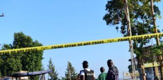 Scene of Komamboga bomb blast.