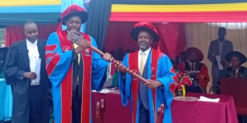 Minister Dr Chris Baryomunsi Installed as Second Chancellor of Great Lakes Regional University